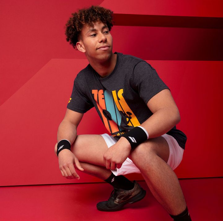 Babolat Exercise Message Tee Black Heather